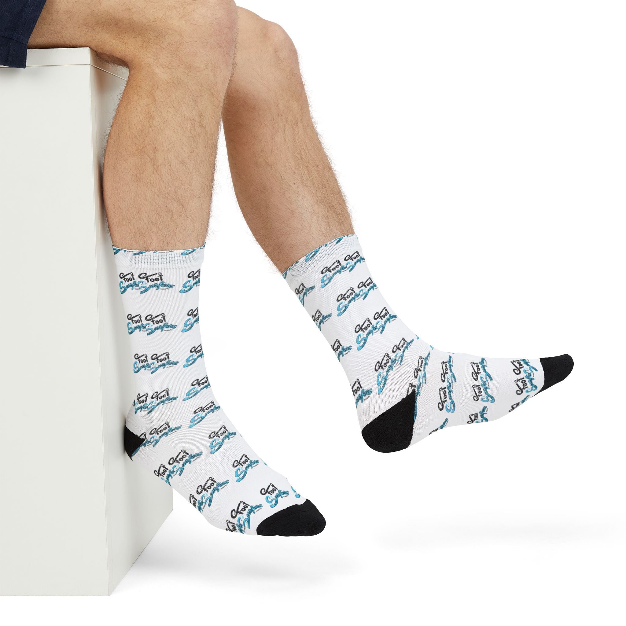 FootSurfers Crew Socks - Colorful and Fun Footwear for All Ages